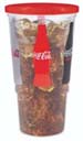 Plastic 32 oz Coca Cola Cups w/ Lids 540 per case